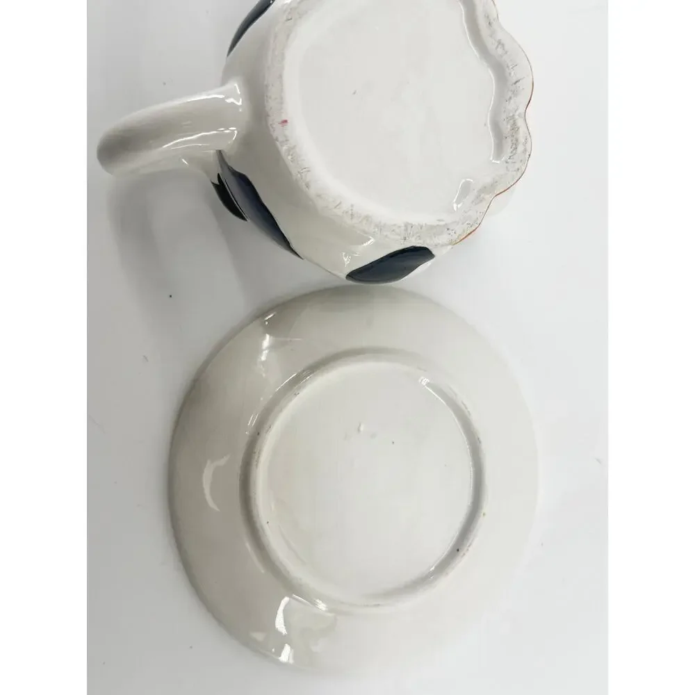 Cookies And Milk Cow Mug Plate Set Farmhouse Kids Snack Set Country Kitchen